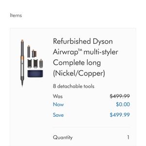 Refurbished Dyson Airwrap™ multi-styler Complete long (Nickel/Copper)